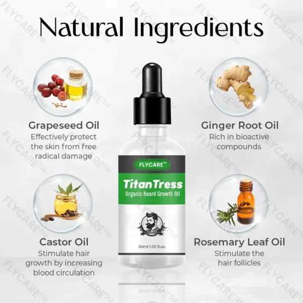 FLYCARE™ TitanTress Organic Beard Growth Oil