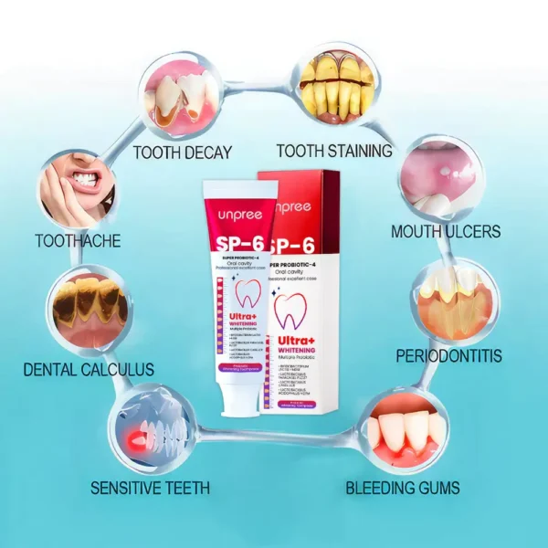 Unpree™ SP-6 Ultra+ Probiotic Whitening Toothpaste