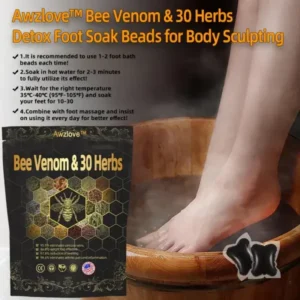 Awzlove™ Bee Venom & 30-Herb Detox Foot Soak Beads for Body Sculpting