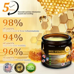 Bee Venom Advanced Pain-Relief & Bone Healing Cream Perfect For All Areas 4oz