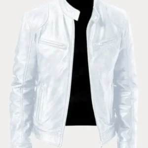 Biker Casual Zipper Leather Jacket