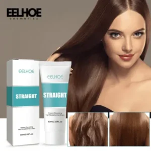 EELHOE Hair Straightener Cream with Protein for All Hair Types (60ml)