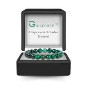 Glucrease™ Chrysocolla Diabetes Bracelet