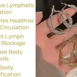 Histone Lymphatic activity hoop earrings