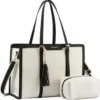 LAPTOP TOTE BAG WITH CLUTCH PURSE FOR BUSINESS