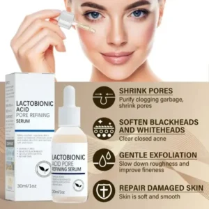 Lactobionic Acid- Pore Contraction Facial Serum 1+1 FREE