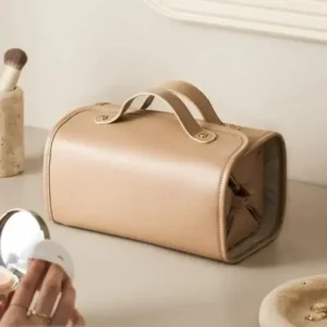 Leather Waterproof Cosmetic Bag