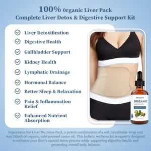 Liver Wellness Pack (Wrap +Castor Oil)