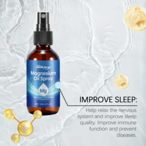 RELIEF-RIGHT ORGANIC MAGNESIUM OIL BODY SPRAY, ENHANCED IMMUNE FUNCTION: PAIN, STRESS & INSOMNIA RELIEF