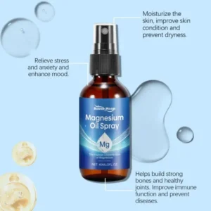 RELIEF-RIGHT ORGANIC MAGNESIUM OIL BODY SPRAY, ENHANCED IMMUNE FUNCTION: PAIN, STRESS & INSOMNIA RELIEF