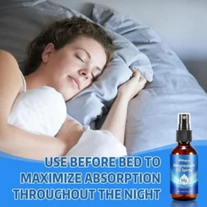 RELIEF-RIGHT ORGANIC MAGNESIUM OIL BODY SPRAY, ENHANCED IMMUNE FUNCTION: PAIN, STRESS & INSOMNIA RELIEF