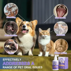 Seurico™ Teeth Cleaning Spray with Oral Probiotics for Dogs & Cats