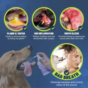 Seurico™ Teeth Cleaning Spray with Oral Probiotics for Dogs & Cats