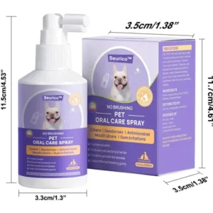 Seurico™ Teeth Cleaning Spray with Oral Probiotics for Dogs & Cats