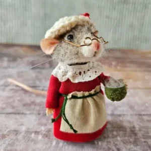 Stuart Little Handmade Cute Needle Felted Mouse