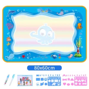 Water Doodle Mat ,Aqua Painting Drawing Mat Mess Free Learning Toy Mat