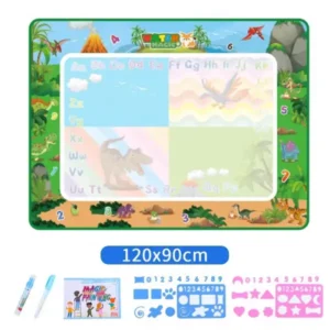 Water Doodle Mat ,Aqua Painting Drawing Mat Mess Free Learning Toy Mat