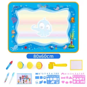 Water Doodle Mat ,Aqua Painting Drawing Mat Mess Free Learning Toy Mat