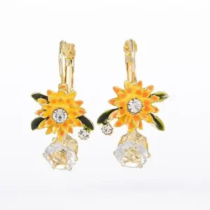 Histone™ Lymphatic Circulation Sunflower Germanium Earrings