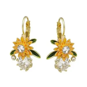 Histone™ Lymphatic Circulation Sunflower Germanium Earrings