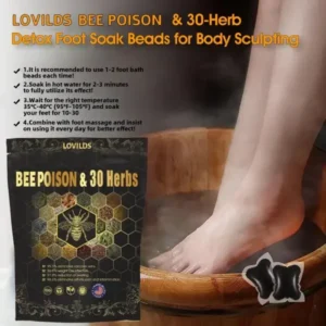 LOVILDS® Bee Poison & 30-Herb Detox Foot Soak Beads for Body Sculpting