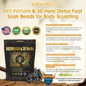 LOVILDS® Bee Poison & 30-Herb Detox Foot Soak Beads for Body Sculpting